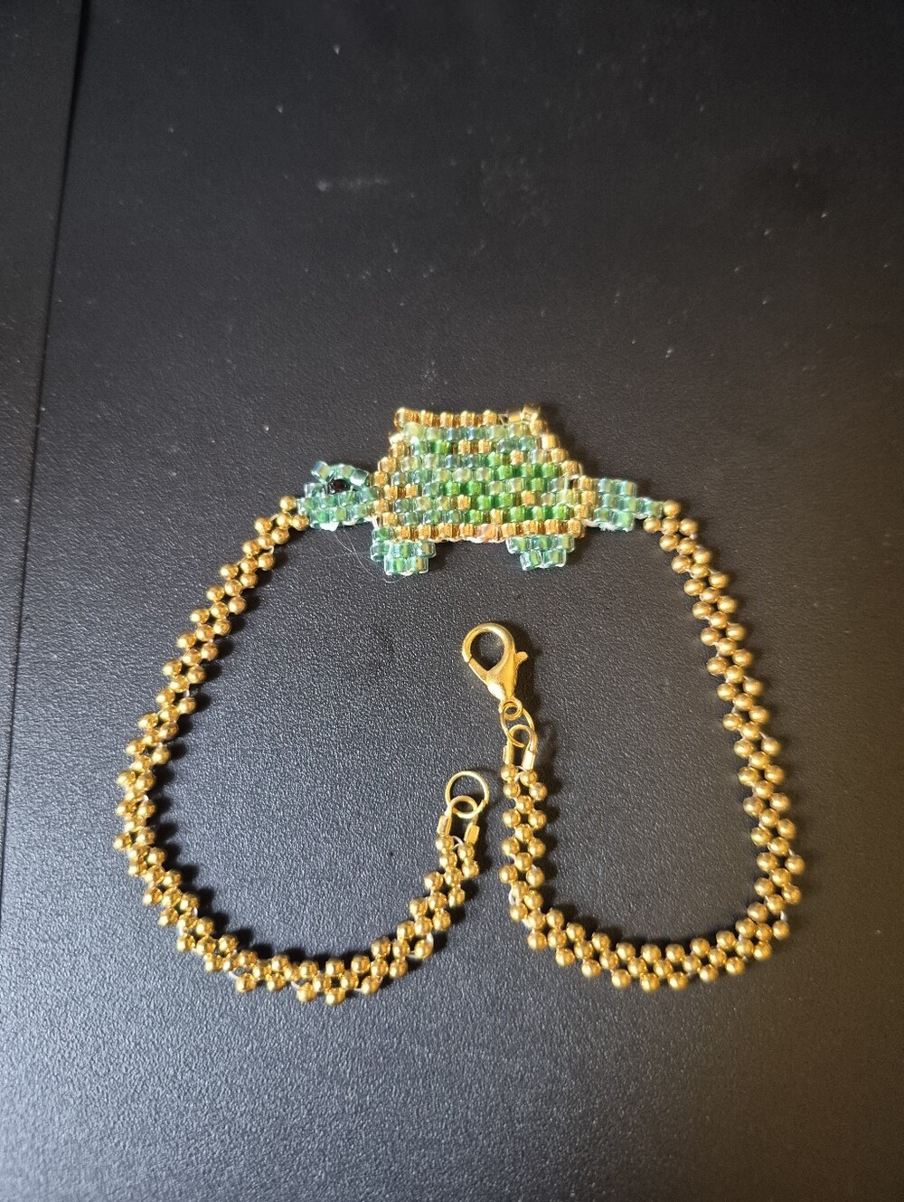 Handcrafted 10" Turtle Ankle Bracelet
